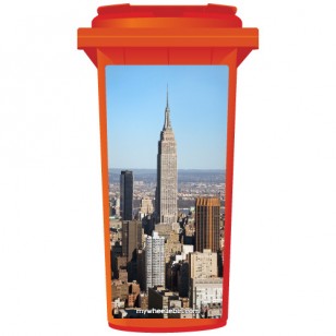 Empire State Building Wheelie Bin Sticker Panel